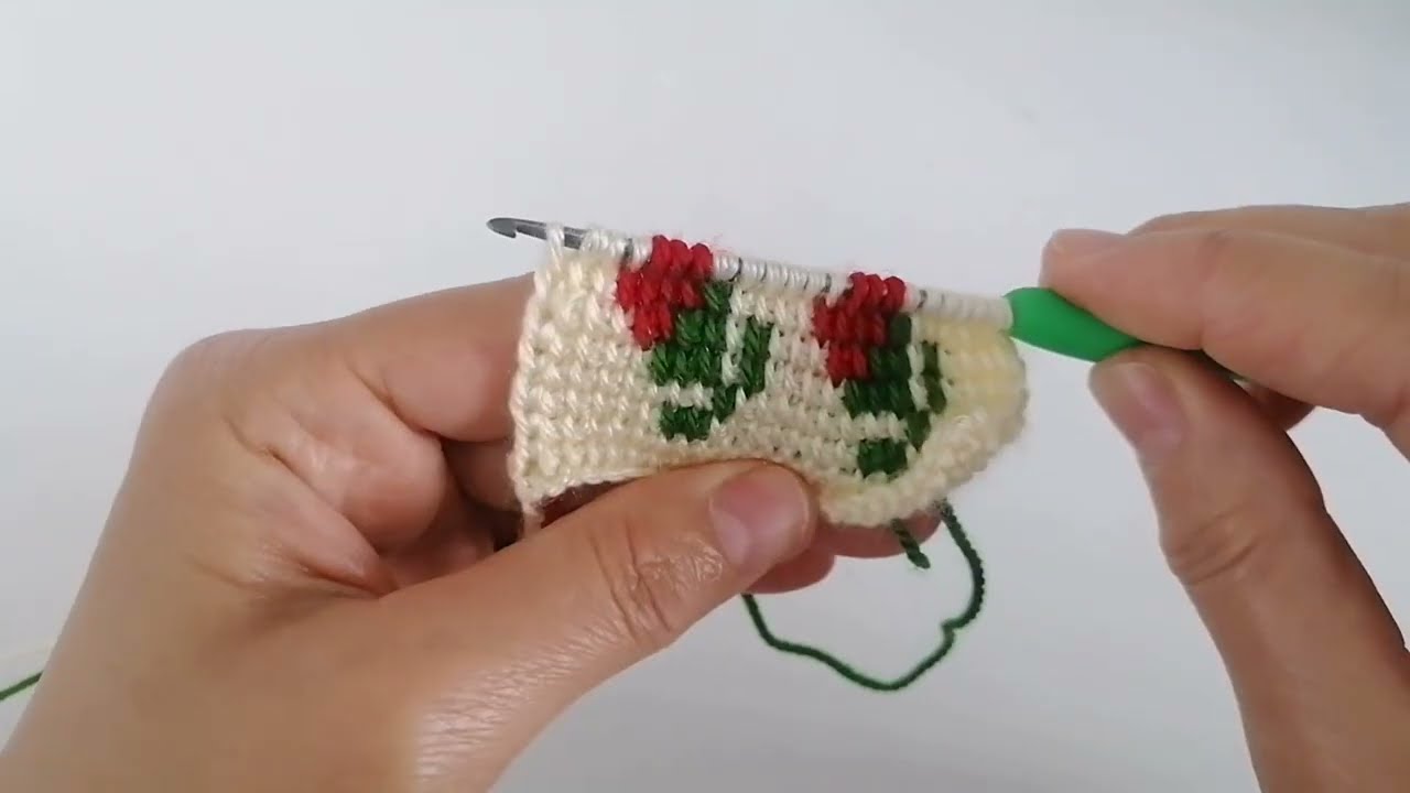 1.video)Çiçekli tunus Patik model yapımı #örgü #keşfetbeniöneçıkar #handmade #crochetcrosai #keşfet