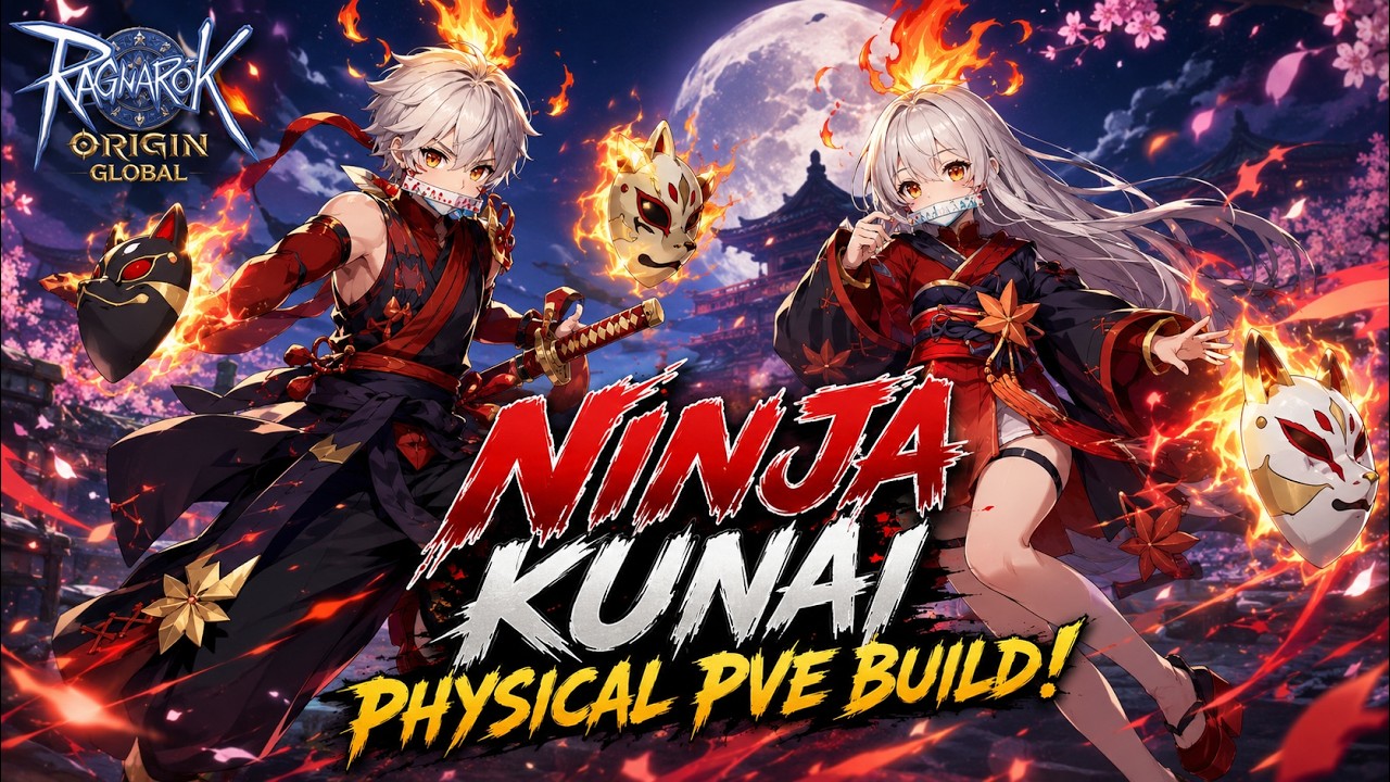 ROO GLOBAL - NUMBAWAN MAX DPS CLASS! NINJA KUNAI PHYSICAL PVE BUILD - CRAZY