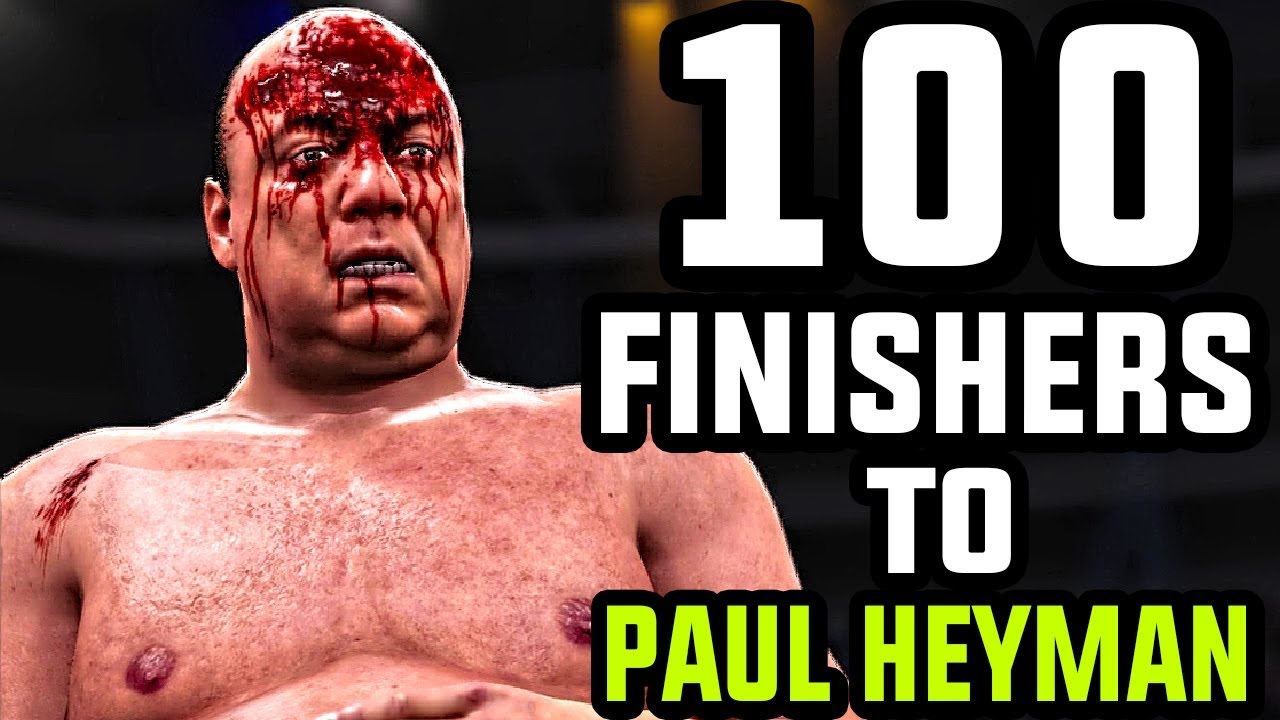 WWE 2K17 - 100 Finishers To Paul Heyman!