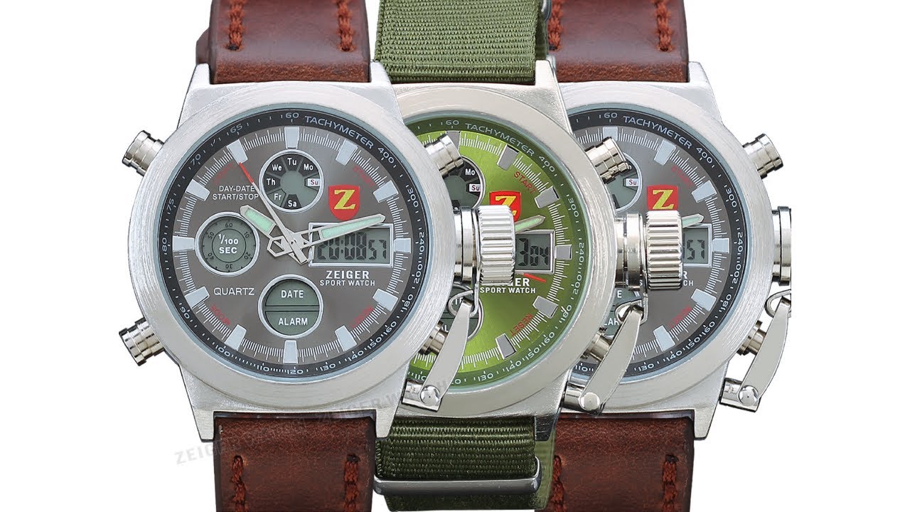 2 minutes with Zeiger Digi-Analog Military Watch