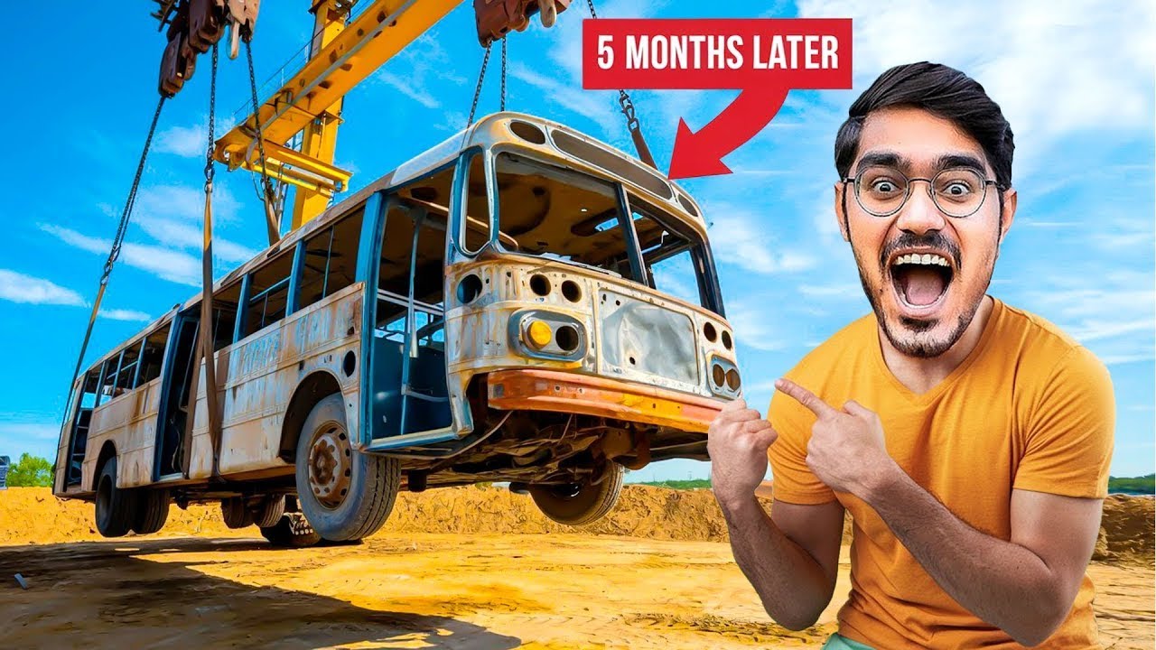 Underground Bus After 5 Months😱 Buried Bus Rescue, Loss of lakhs
