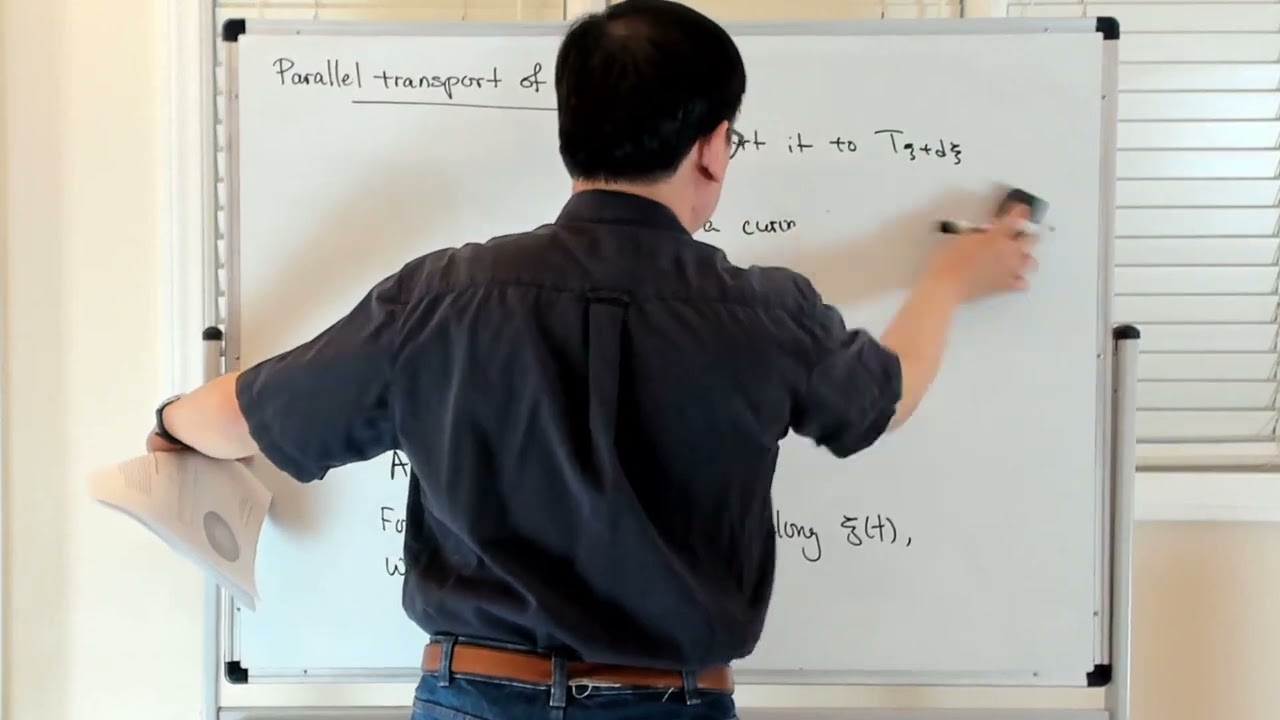 Parallel transport of a vector
