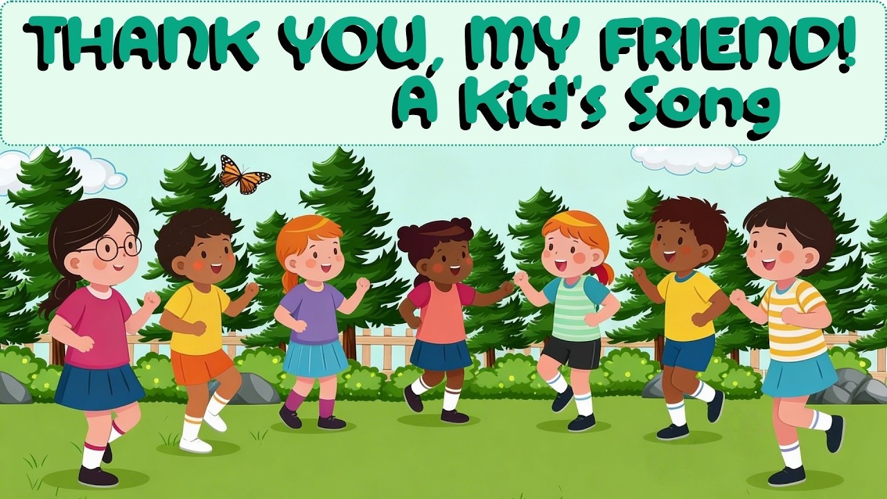 Thank You, My Friend! A Happy Kid's Song About Friendship