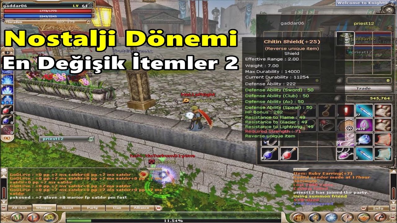 Nostalji Dönemi | Görüp Görebileceğiniz En Değişik İtemler 2 | Knight Online
