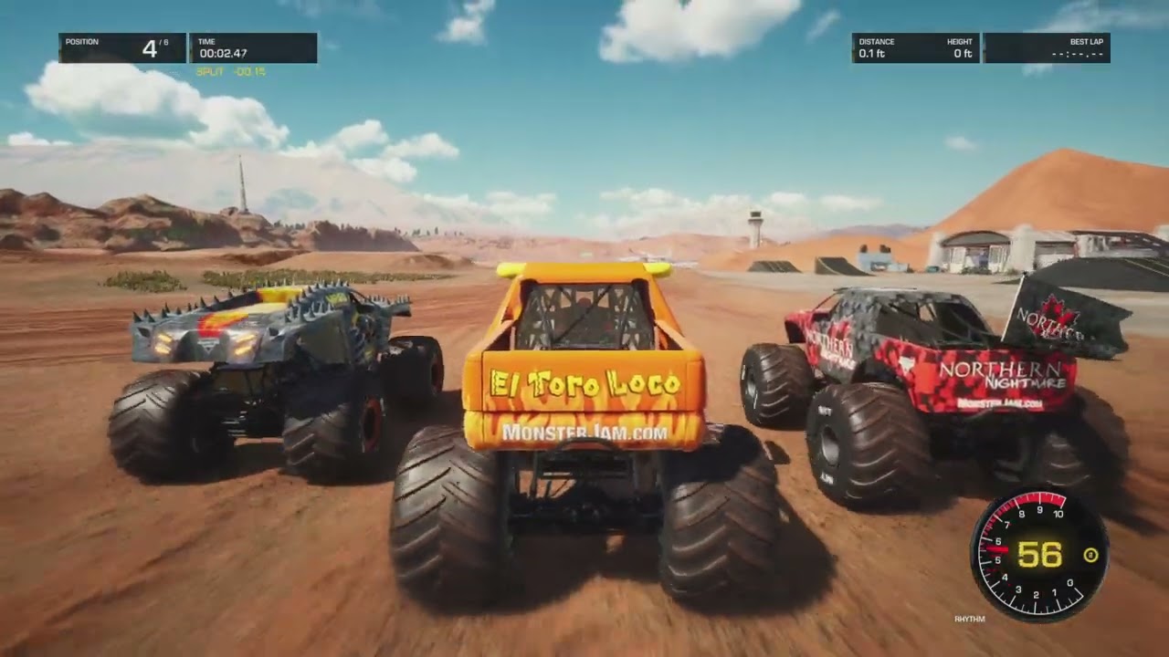Monster Jam: Steel Titans 10 truck drag racing! Grave digger fire, Megaladon, El Toro Loco, AND MORE