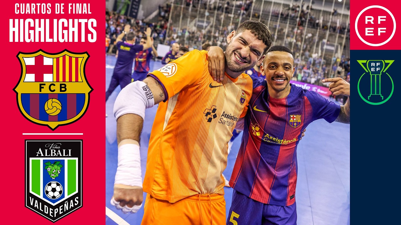 Resumen #CopadeEspa&ntilde;aFS Bar&ccedil;a 7-1 Vi&ntilde;a Albali Valdepe&ntilde;as  | Cuartos de Final