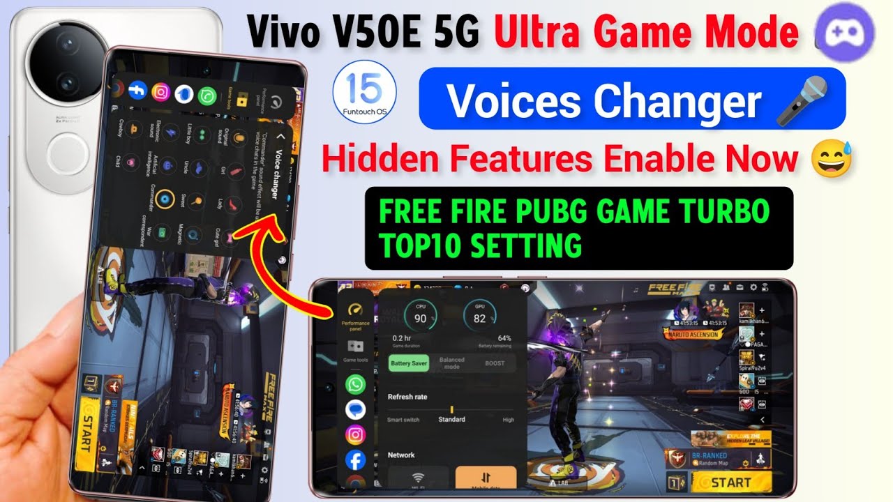 Vivo V50e Ultra Game Mode Features Voices Changer🔥 | Vivo V50e Ultra Game Mode Setting Enable Now