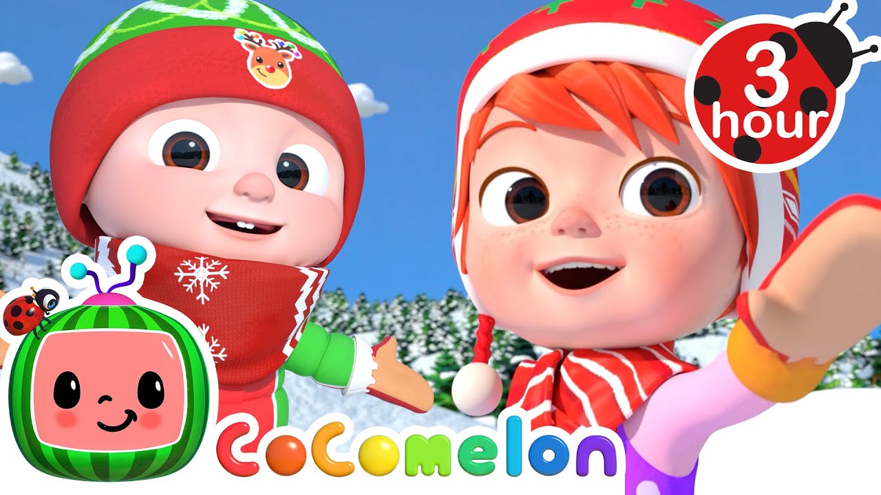 Lets Play Hide and Seek in the Snow!❄️🎶| Cocomelon | Super Moms | Nursery Rhymes and Kids songs🌸