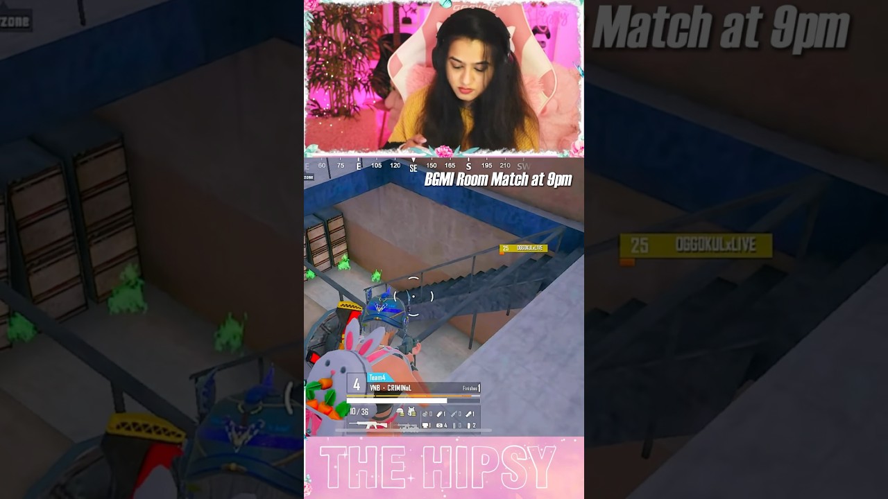 Room Match Highlights 1v4 by VNB Criminal 🔥 #bgmi #pubgmobile #hipsy