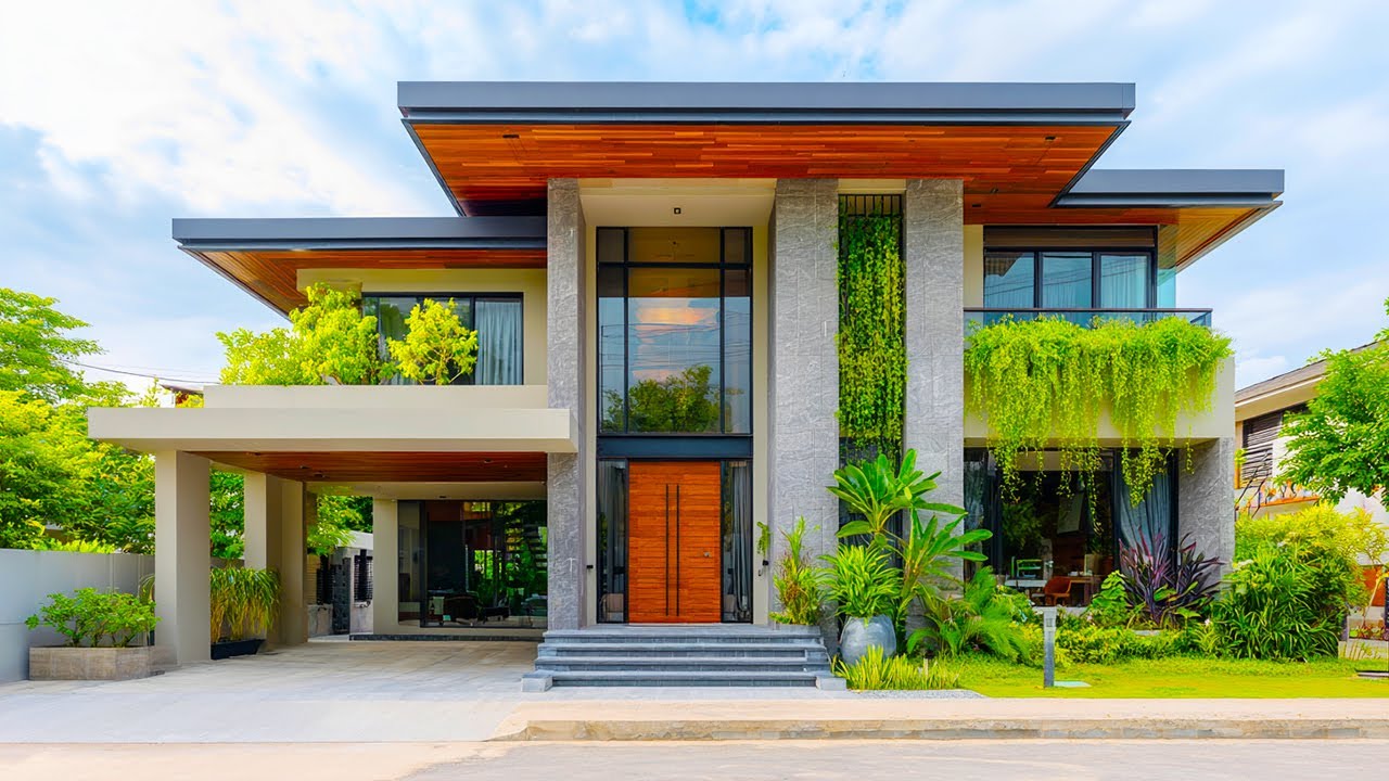 Top 25 Modern Minimalist Facade Ideas | Small & Large Home Exterior Design Trends 2025