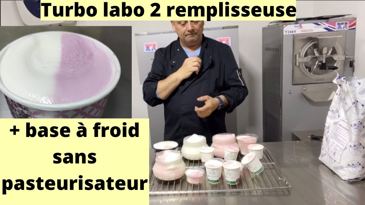 Remplisseuse de petit pot turbo labo II + mix prêt à emploi