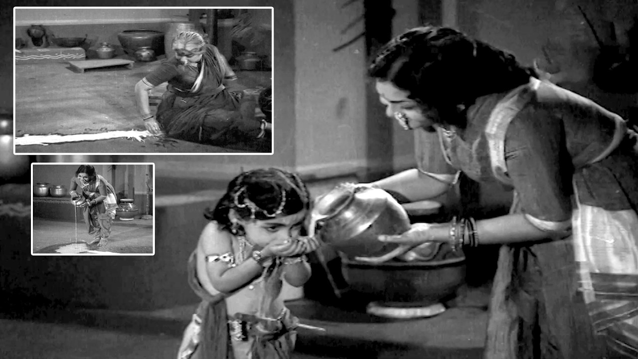 శ్రీ కృష్ణుడి అత్యద్భుతమైన లీలలు || Sati Sakkubai || Anjali Devi ,S.V. Ranga Rao Suryakantham