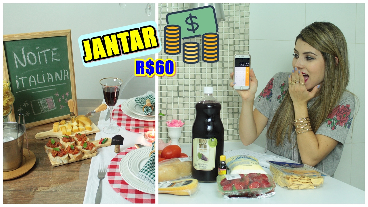Jantar  ITALIANO Completo até R$60 - Desafio | Paloma Soares