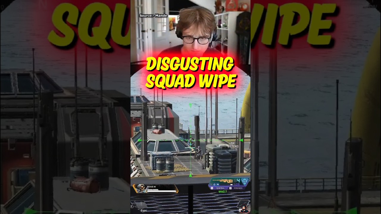 Mande DISGUSTING Sentinel Squad Wipe | Apex Legends 