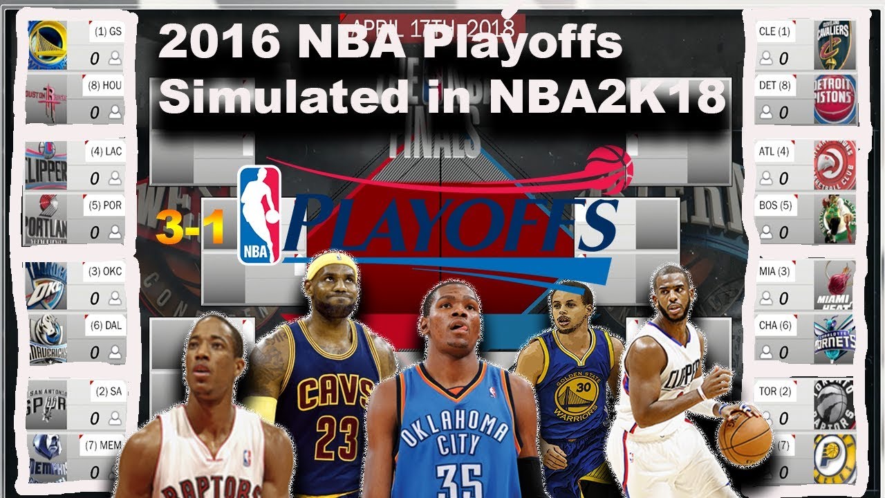 2016 NBA Playoffs Simulated in NBA2K18!!!