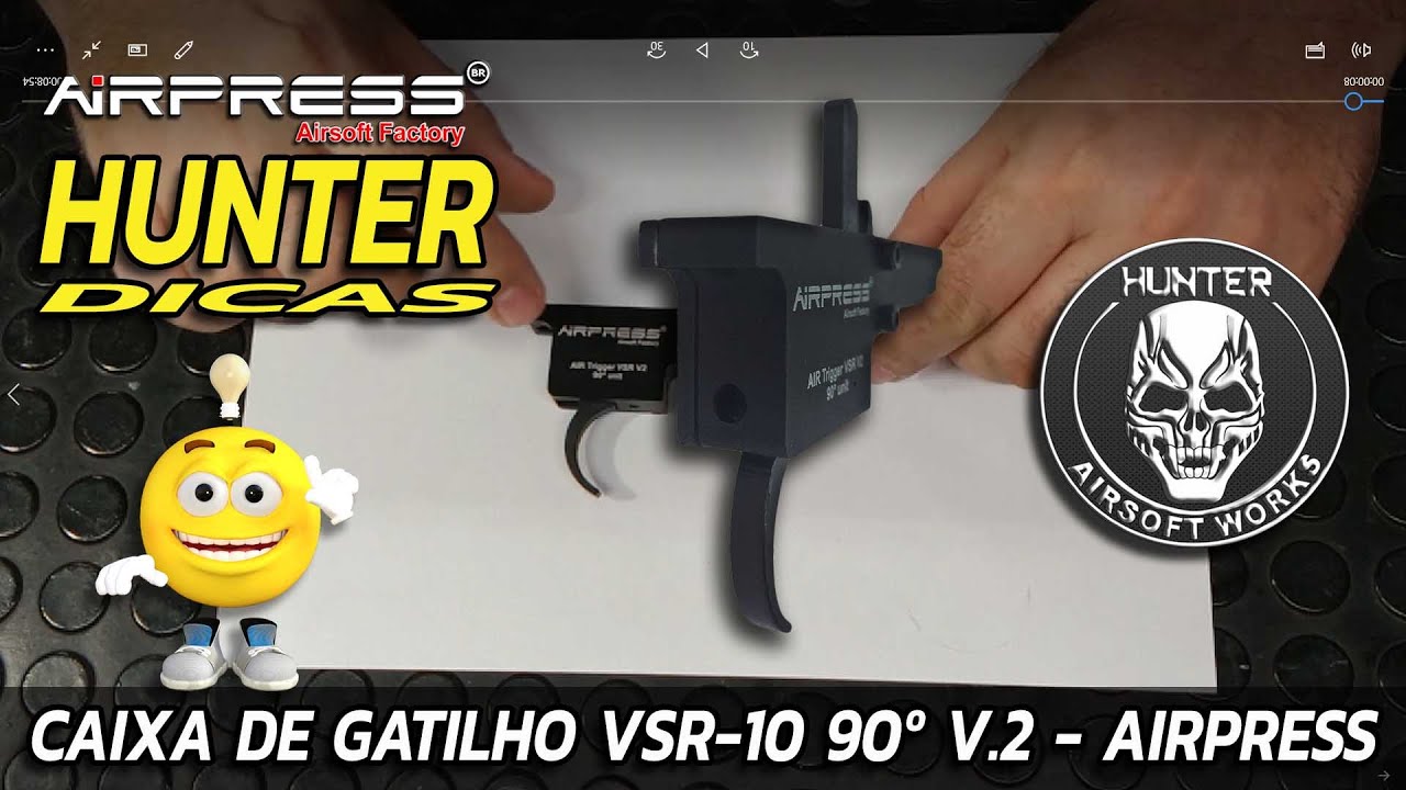 CAIXA DE GATILHO VSR 10 90º V.2 - HUNTER DICAS AIRPRESS #47