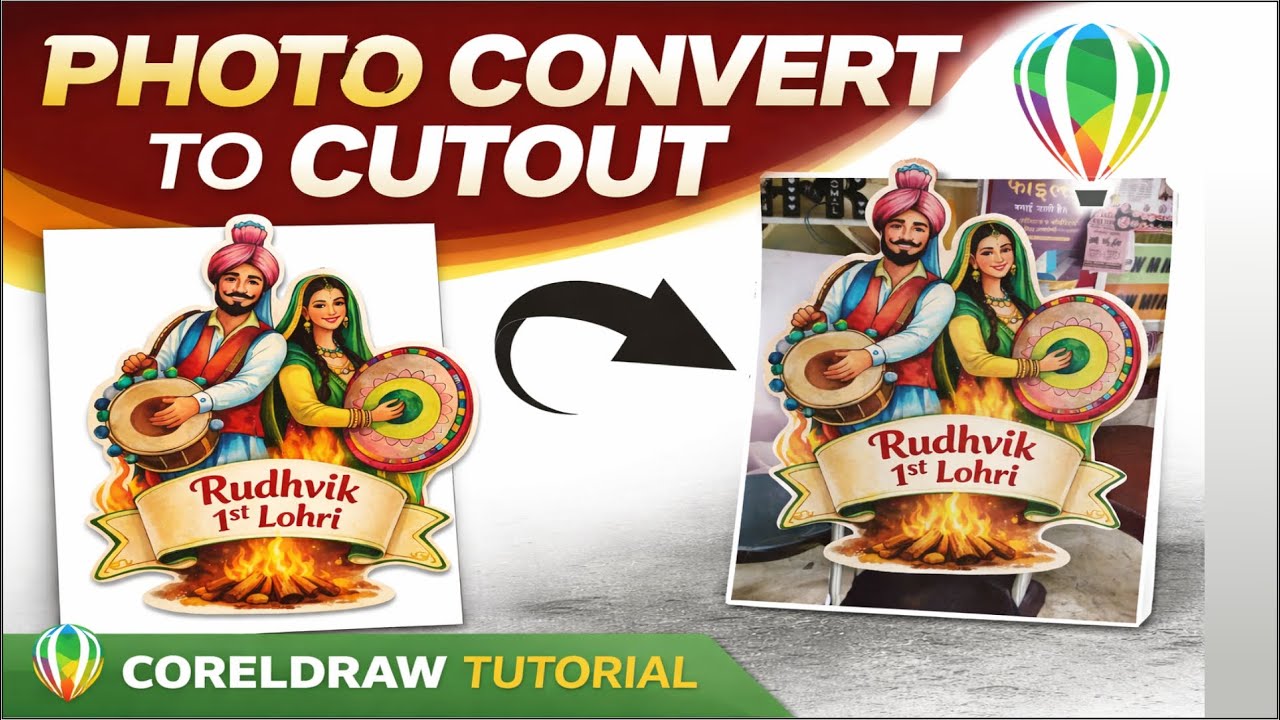 Photo Convert to Cutout || CorelDraw and Laser CO2