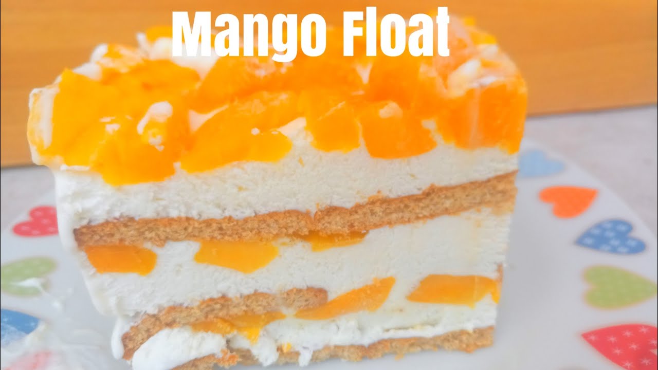 Mango Float with Whipped Cream (4 ingredients recipe)
