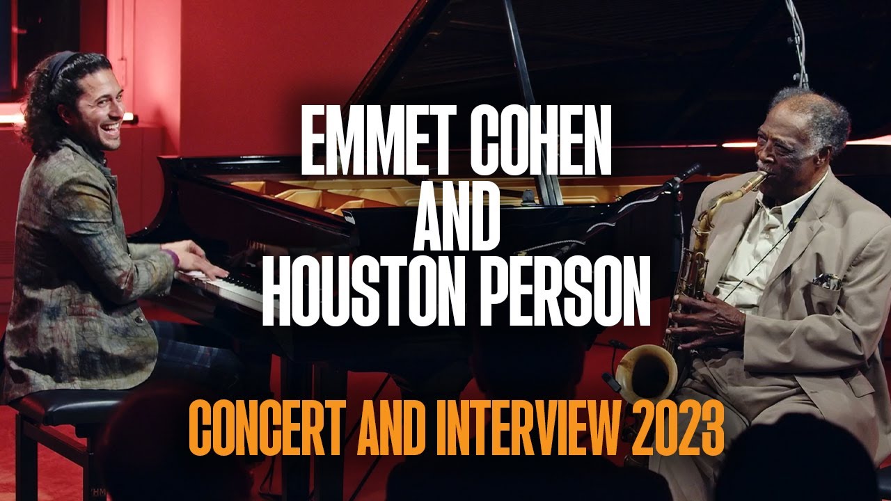 Emmet Cohen & Houston Person Duo Concert and Interview at WBGO Studios