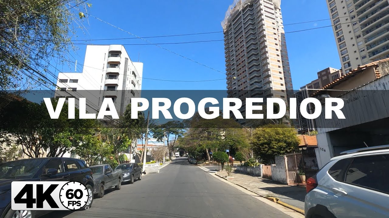 [4K60fps] Driving Vila Progredior Sao Paulo Brazil -MT4K-