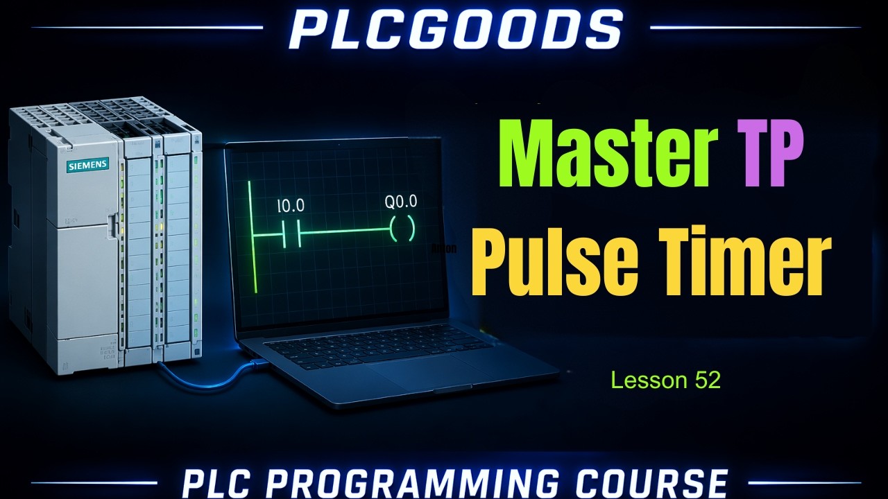 PLC Pulse Timer Tutorial TP in TIA Portal | PLC Timer Programming in TIA| L16