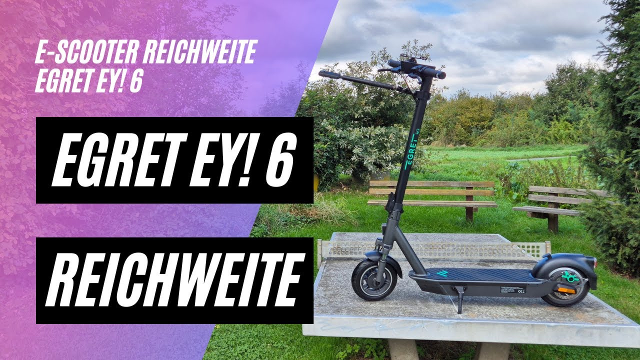 🛴 Egret Ey! 6 🏆 Reichweitentest (48V; 15,3AH; 450W)