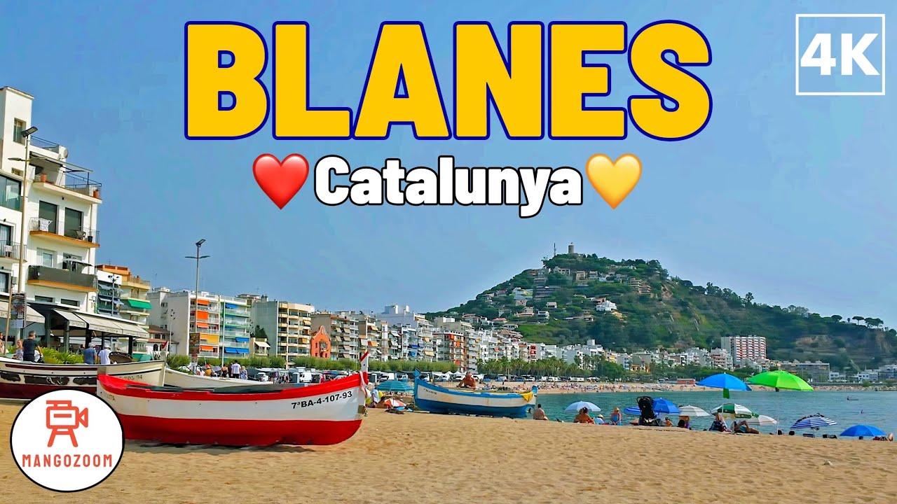 Blanes, Catalonia, Spain ❤️💛 Walking Tour | With Captions