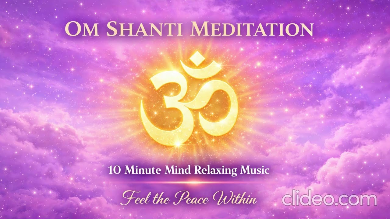 Om Shanti Meditation  10 Minute Mind Relaxing Music  Deep Peace & Stress Relief