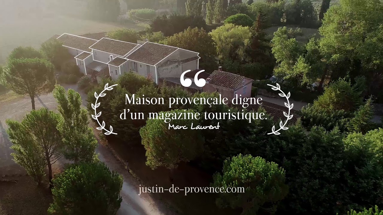 Justin de Provence : maison d'hôtes authentique avec piscine intérieure chauffée et hammam
