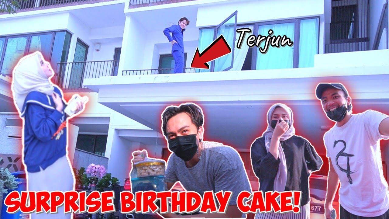 Surprise The Dimar Family , Raja Zulyadiy , Hana Shafiq. Hantar Cake Birthday Adellia!