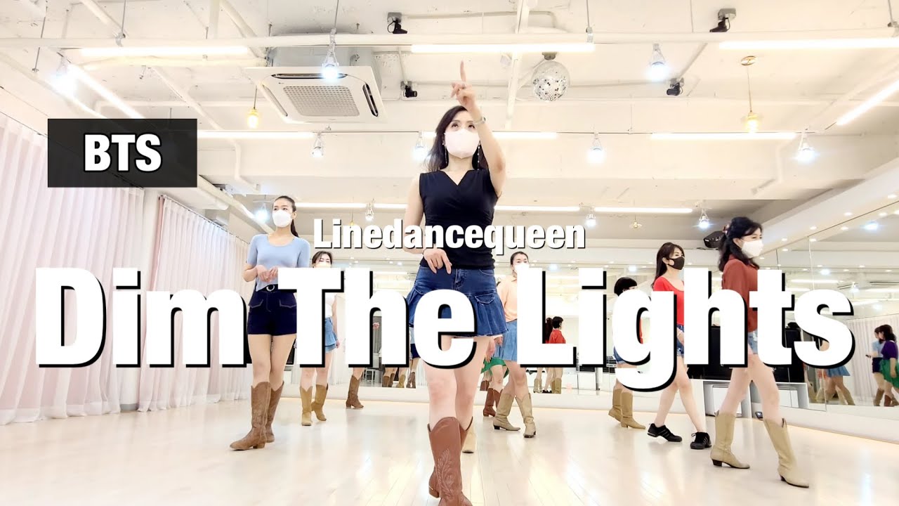 Dim The Lights Line Dance 🎬 l Intermediate l 딤 더 라잇스 라인댄스 l 라인댄스퀸