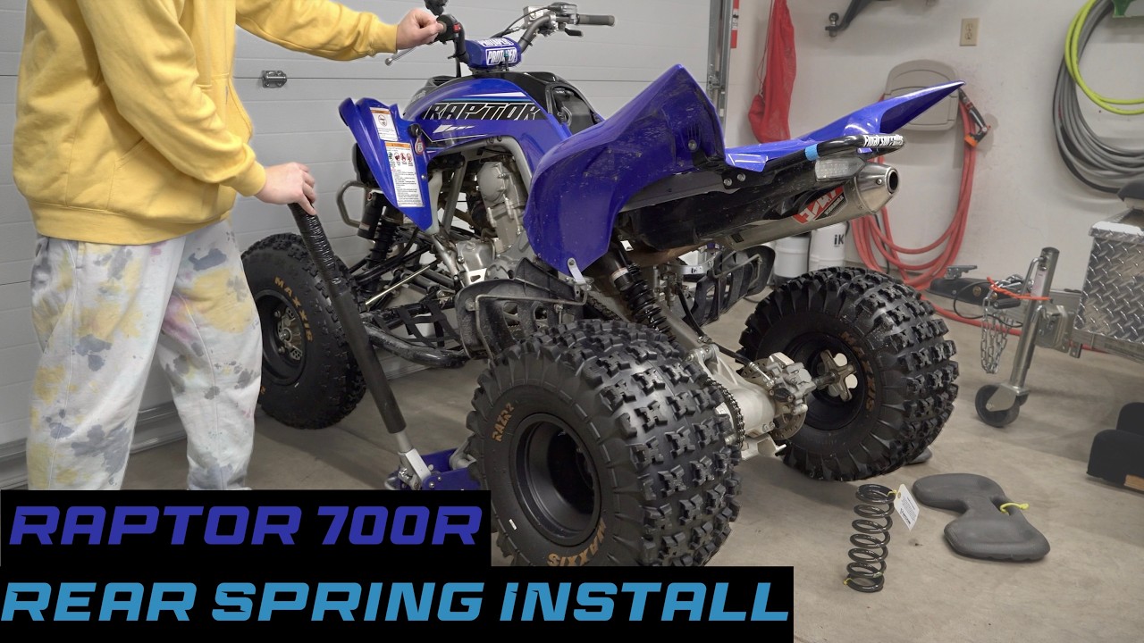 Yamaha Raptor 700R Rear Spring Install