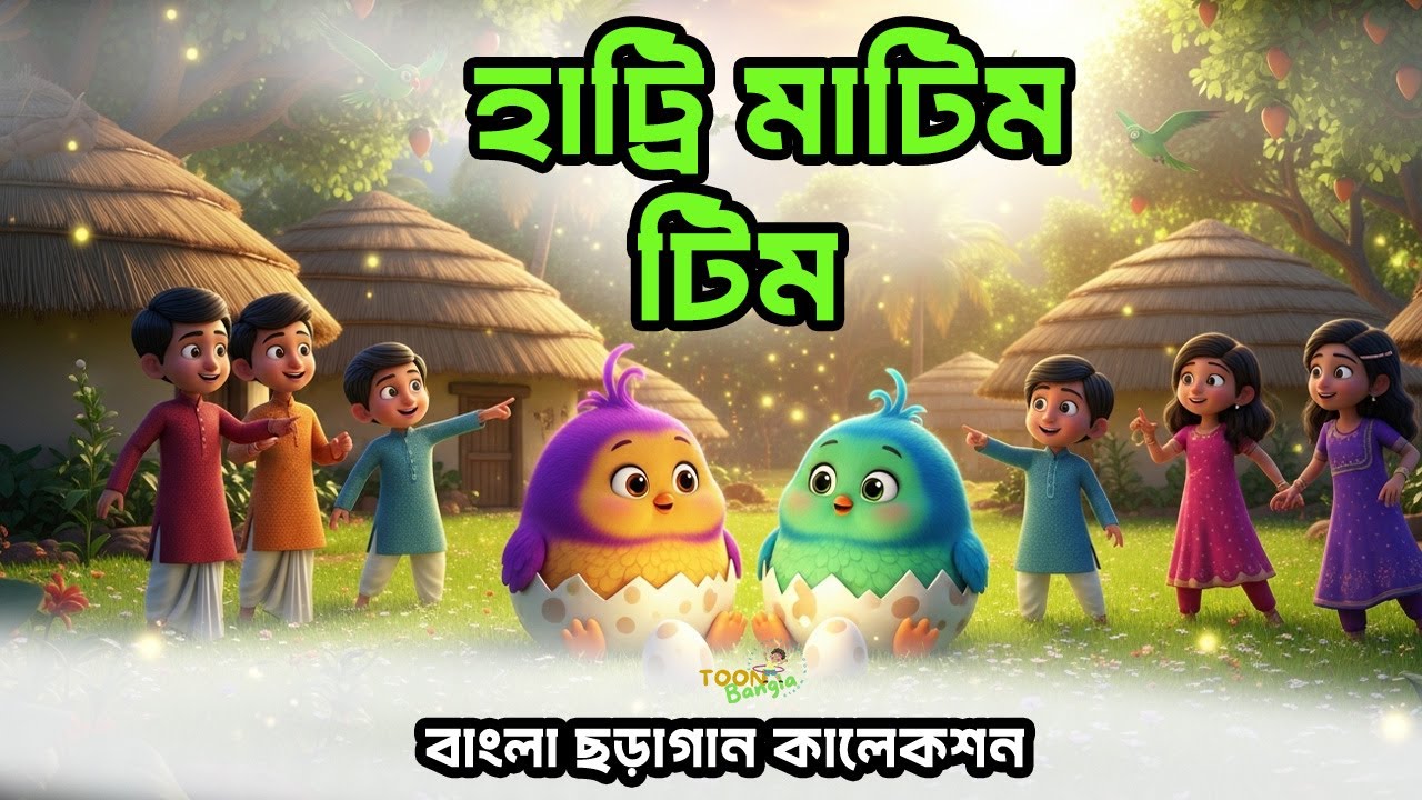 হাট্রি মাটিম টিম | Hattri Matim Tim | Bangla Kids Rhyme | Bengali Nursery Song | Toon Bangla