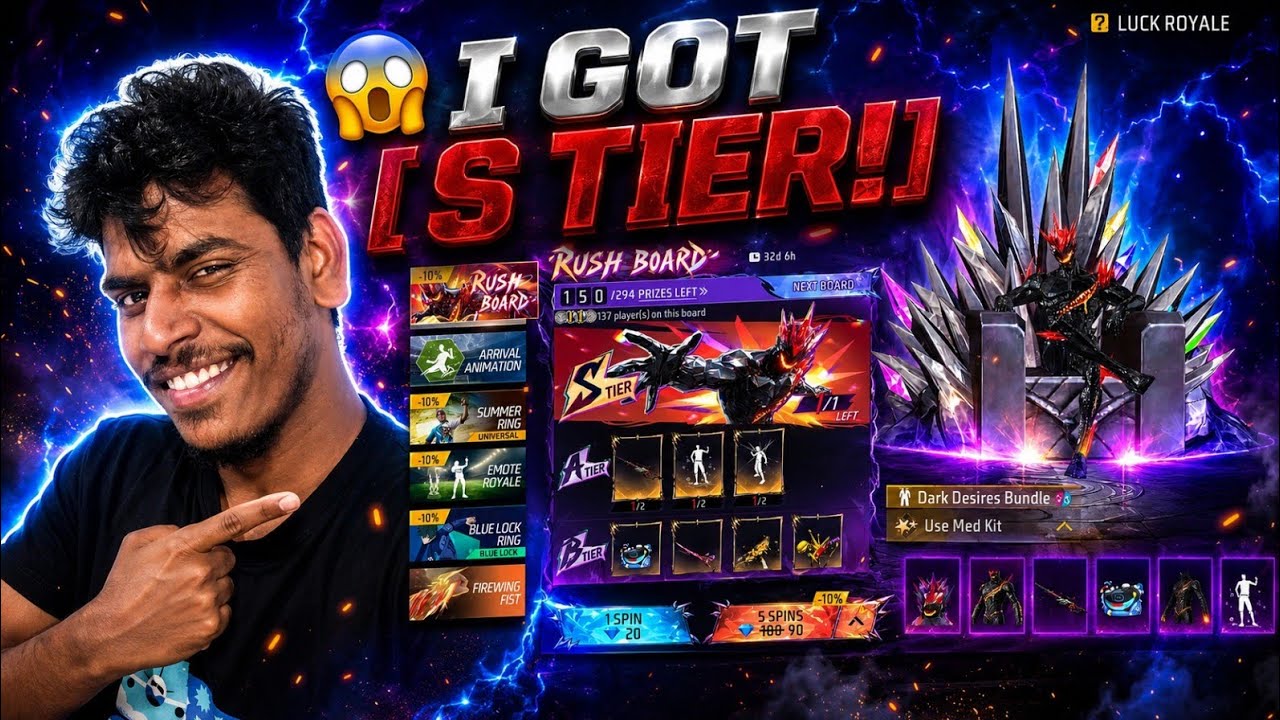 😱 New RUSH BOARD Event! S Tier Bundle Kedaikuma? 😍 | Free Fire Tamil  #mattumani