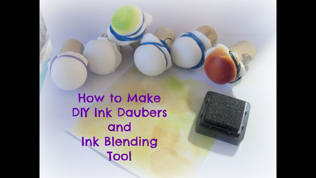 DIY Ink Daubers and ink blending tool / How to make simple Ink Daubers