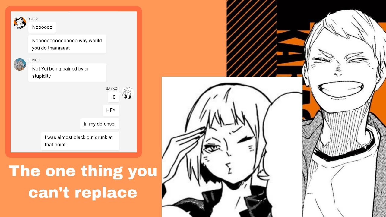 The One Thing You Can't Replace || Haikyuu text || the older siblings