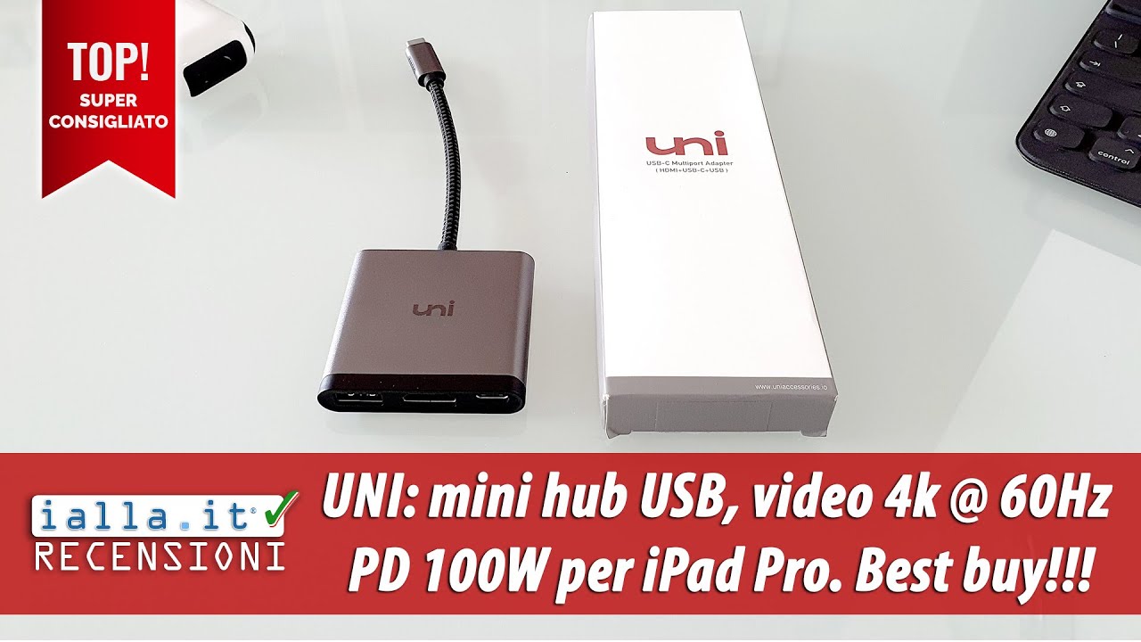Adattatore USB/HDMI x iPad Pro: 4k 60Hz e PD 100W - Un vero Best buy!