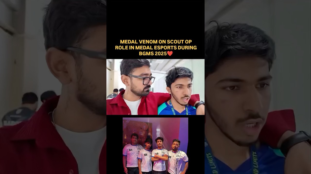Medal venom on scout op role medal esports during bgms ❤️ #scoutop #medal