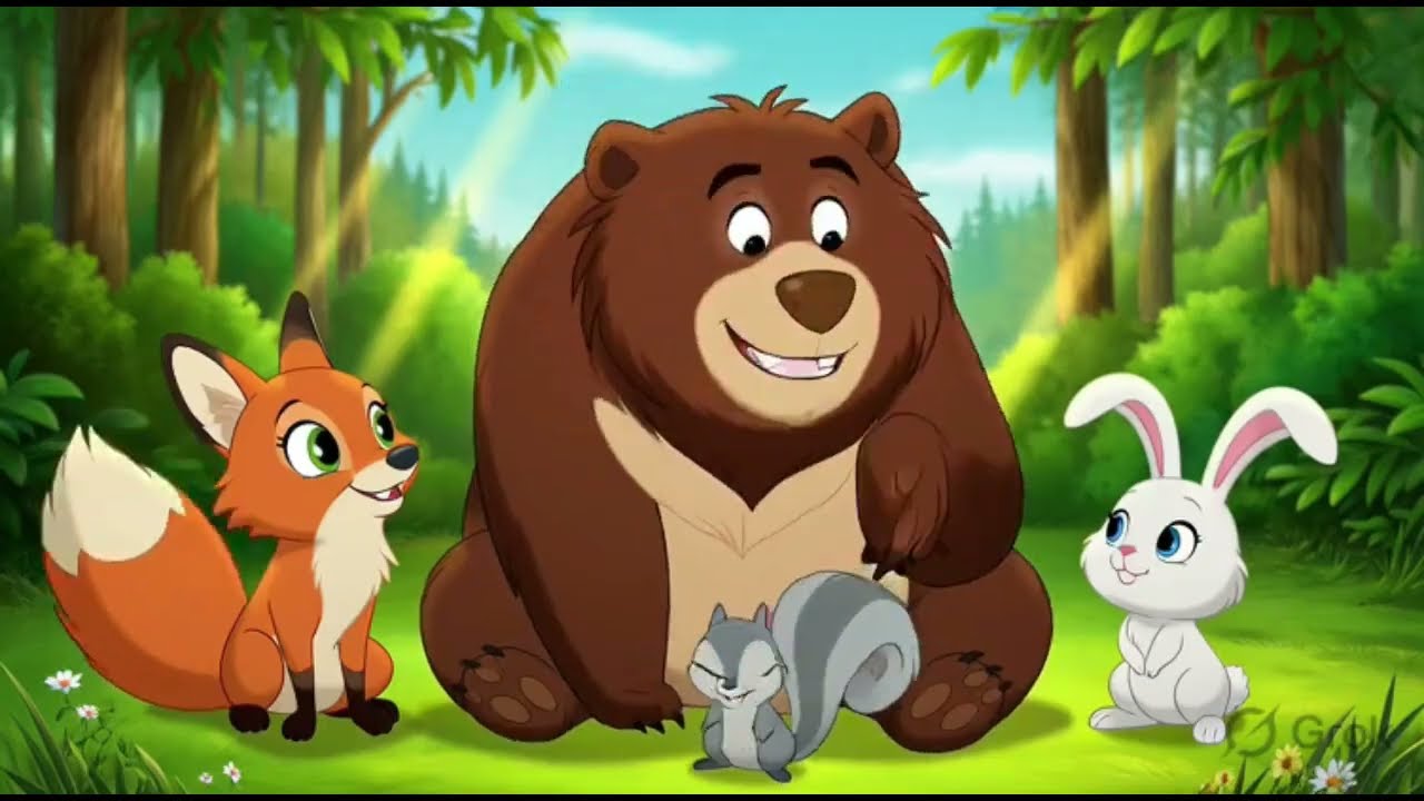 Animals Save the Mountain Forest | Brave Animals Story | Hindi Cartoon Story for Kids 🐘🐻🐰