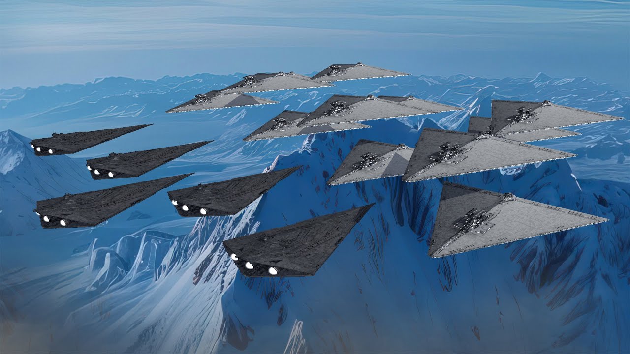 12 Secutor Star Destroyers vs. 5 Resurgent Battlecruisers – Epic Star Wars Battle!