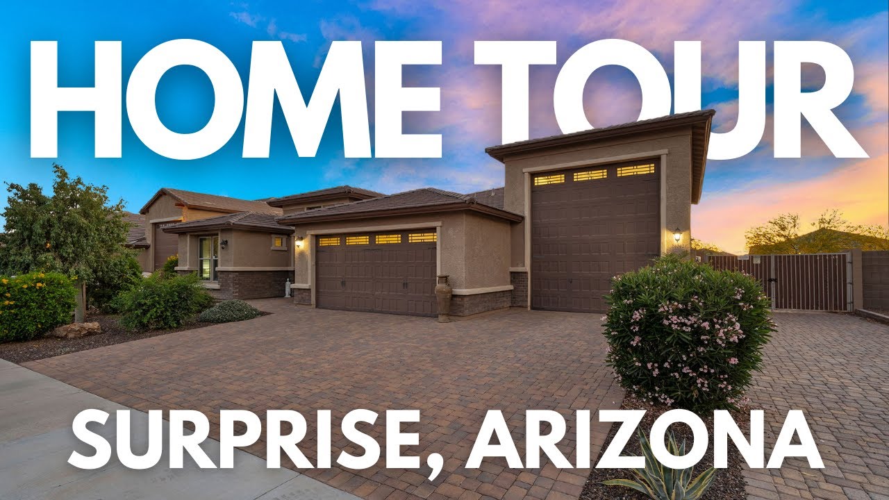 HOME TOUR - Single Level Home with RV Garage Near Lake Pleasant AZ | Private Lot + Luxury Backyard