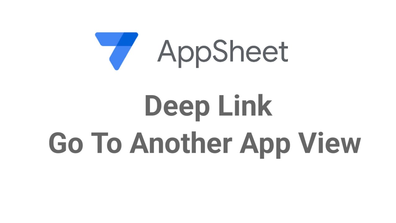 AppSheet Deeplink Перейти к другому приложению