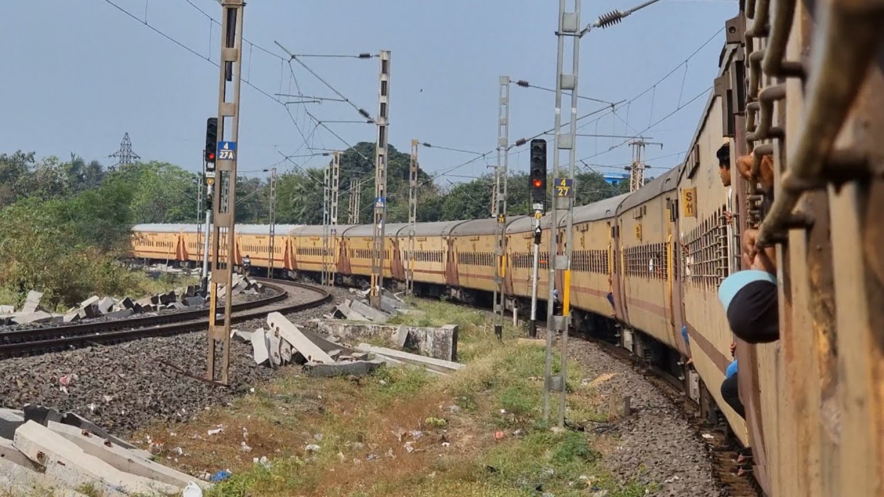 HOWRAH To SECUNDERABAD | Full Journey 12703/Falaknuma Express, Indian Railways Video in 4k ultra HD