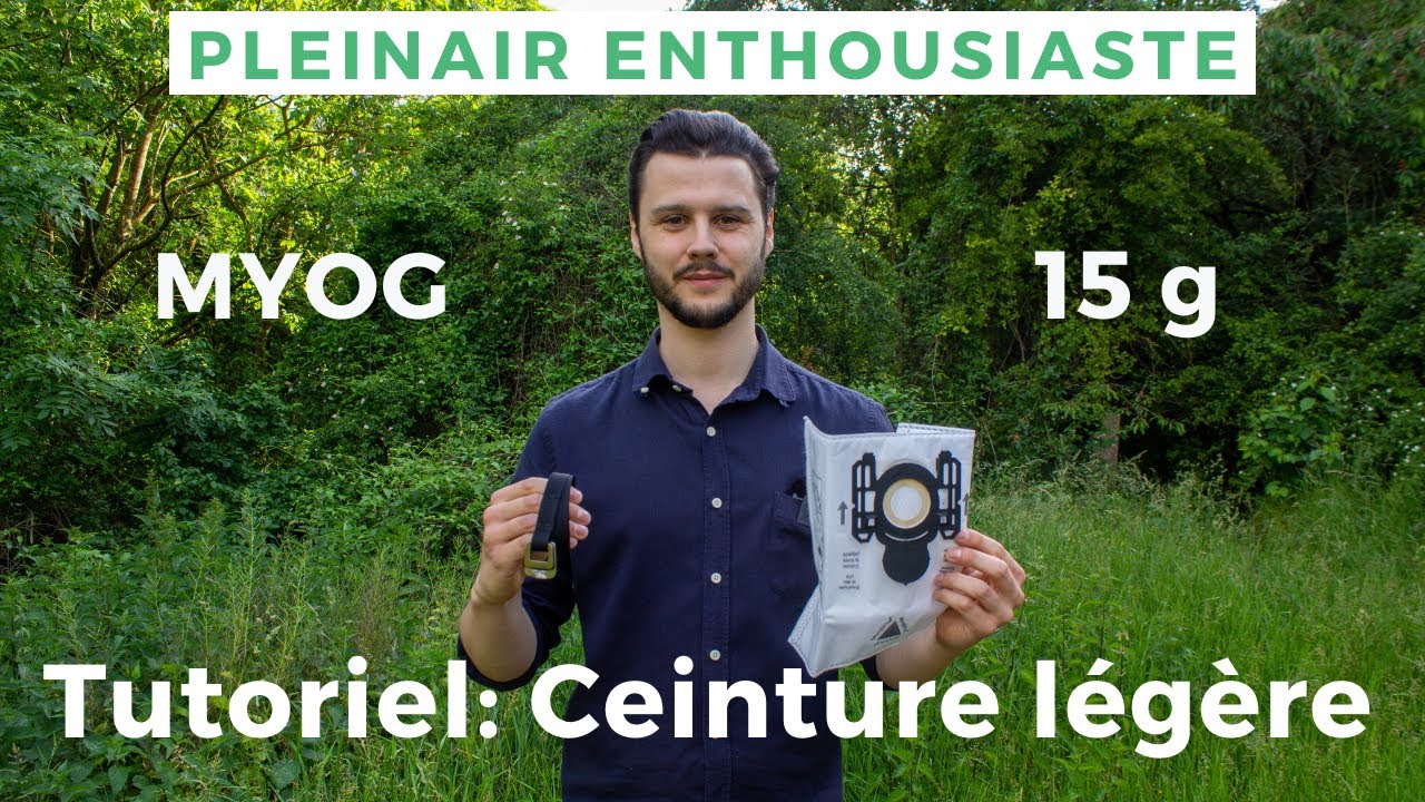 Comment fabriquer une ceinture ultralégère pour la randonnée (15g) MYOG/DIY