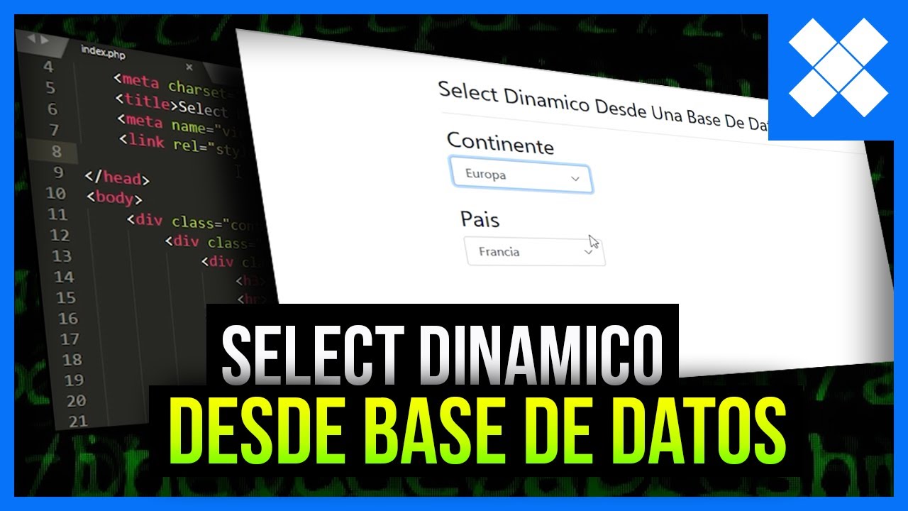 Select Dimanico Desde Una Base De Datos AJAX PHP HTML - Tutoriales