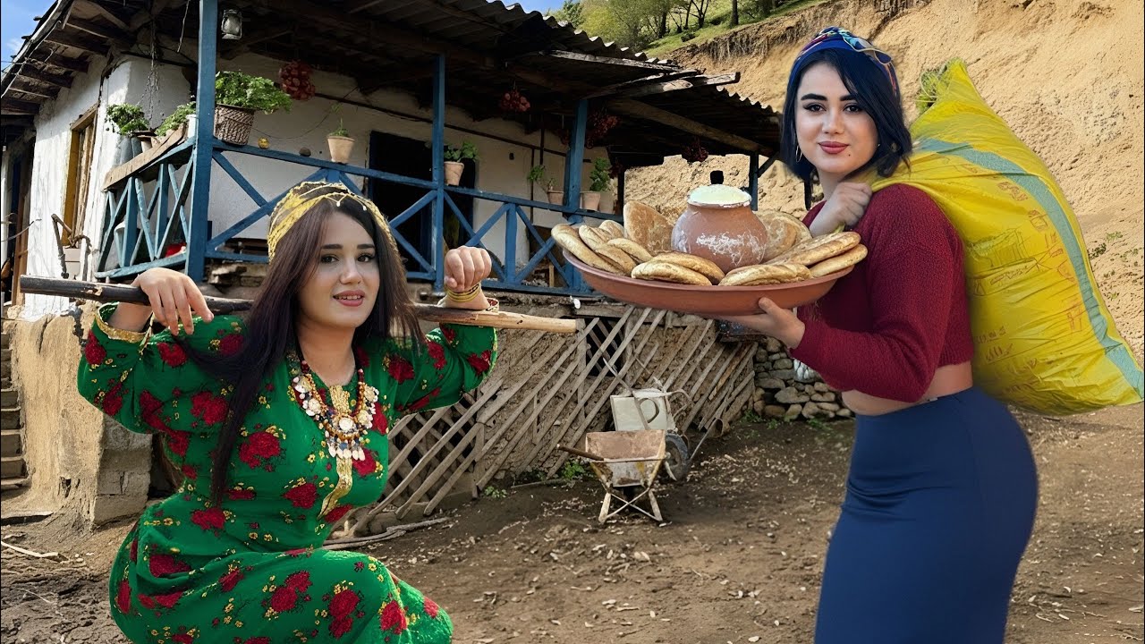 No Oven Needed! How Mountain Nomadic Girls Make Stone-Baked Bread?