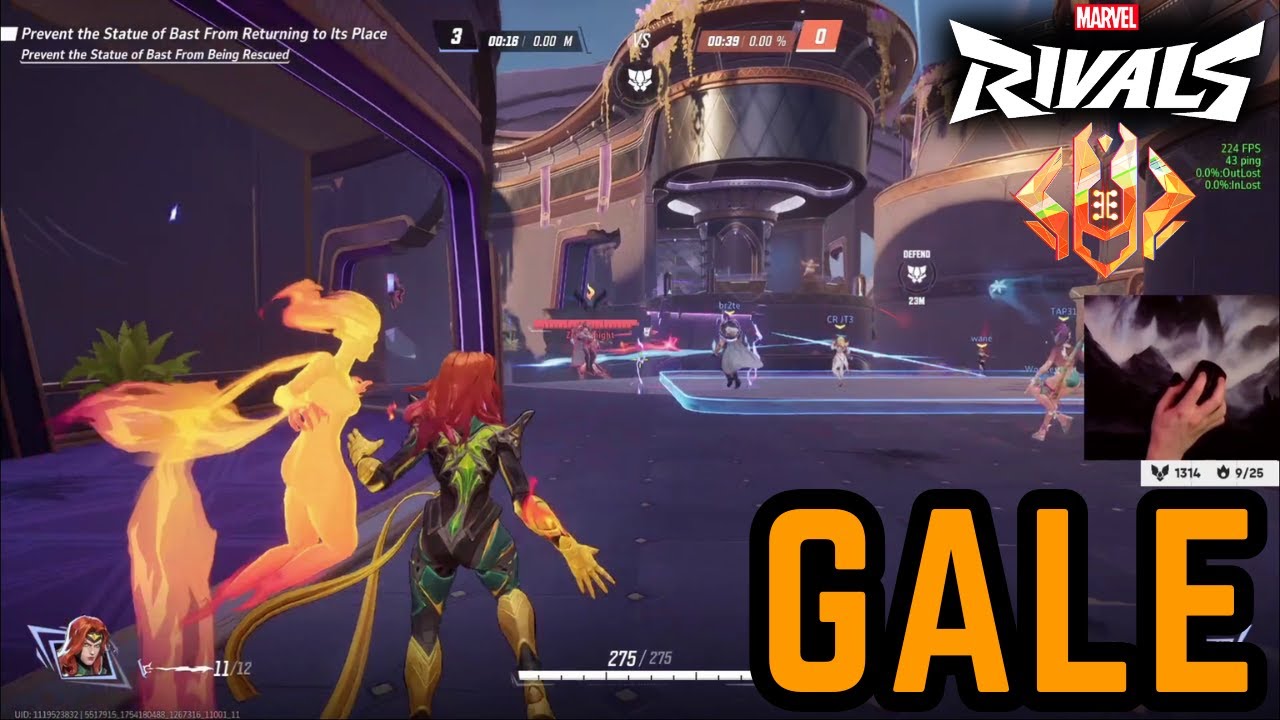 34-0! FLAWLESS GAME! GALE PRO PHOENIX GAMEPLAY | MARVEL RIVALS SEASON  3