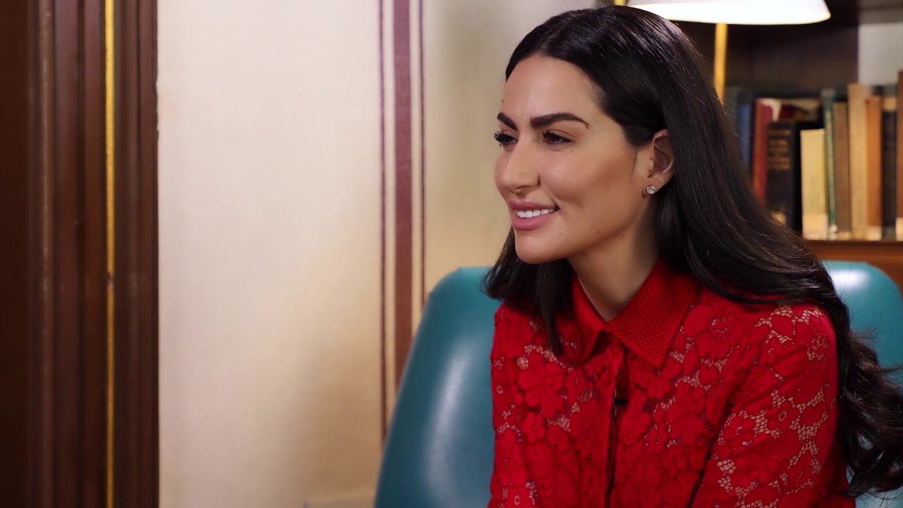 Diala Makki visits Carolina Herrera in Barcelona