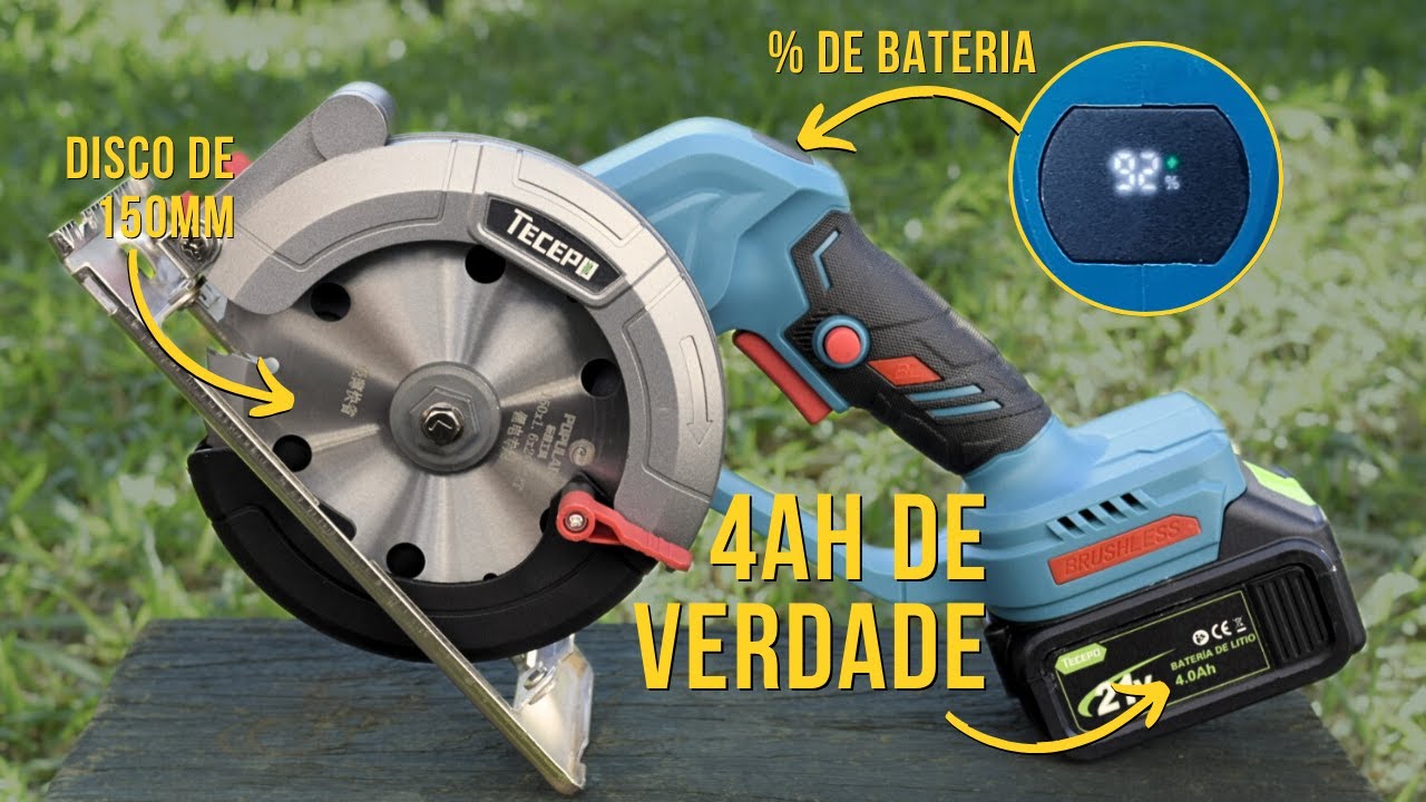 Serra circular compacta TECEPO 21v - Testes e opinião