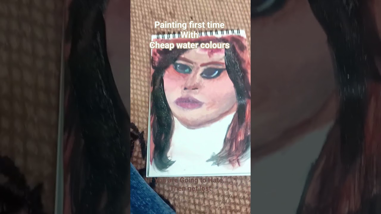 Painting first time with cheap water colours